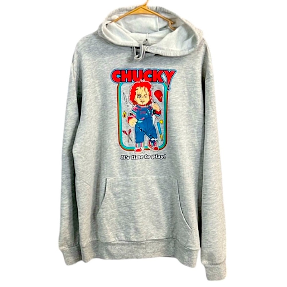 Chucky Hoodie Chucky Doll Oversized Halloween Sweatshirt